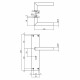 INTERSTEEL DEURKRUK JURA MET SCHILD 250X55X2MM SLEUTELGAT 56MM RVS GEB