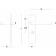 INTERSTEEL DEURKRUK RECHT ø¸16 MM SLANK OP SCHILD TOILET-/BADKAMERSLUI