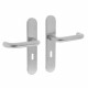 INTERSTEEL DEURKRUK ROND OP SCHILD SLEUTELGAT 56 MM RVS GEBORSTELD