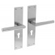 INTERSTEEL DEURKRUK JURA MET SCHILD 250X55X2MM PROFIELCILINDERGAT 55MM