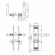 INTERSTEEL DEURKRUK TON BASIC MET SCHILD WC63/8MM NIKKEL