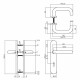 INTERSTEEL DEURKRUK ROND OP SCHILD SLEUTELGAT 72 MM RVS GEBORSTELD