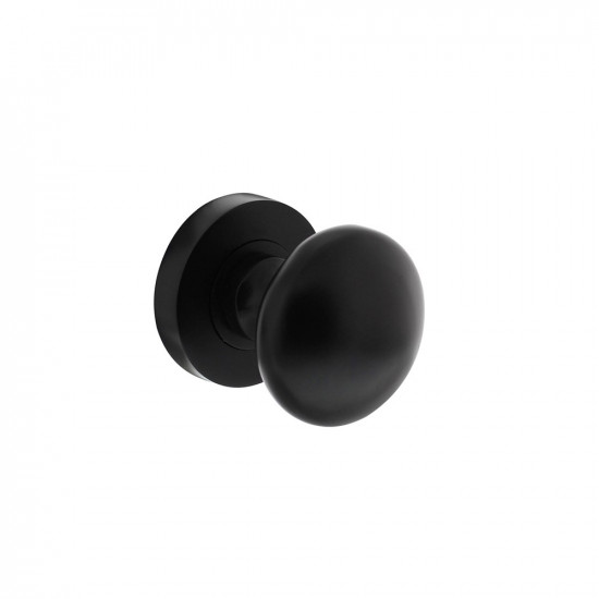 INTERSTEEL KNOP OP ROZET ø¸52X10MM ZWART