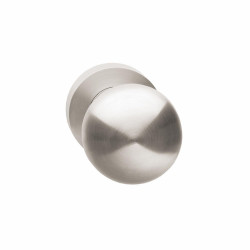 INTERSTEEL KNOP OP ROZET NIKKEL MAT