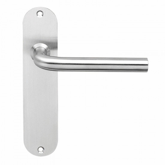 INTERSTEEL DEURKRUK RECHT ø¸16 MM SLANK OP SCHILD BLIND RVS GEBORSTELD