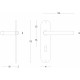 INTERSTEEL DEURKRUK RECHT ø¸16 MM SLANK OP SCHILD SLEUTELGAT 56 MM RVS