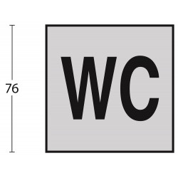 INTERSTEEL PICTOGRAM TOILET MINDERVALIDE ZELFKLEVEND RVS GEBORSTELD