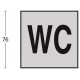 INTERSTEEL PICTOGRAM TOILET MINDERVALIDE ZELFKLEVEND RVS GEBORSTELD