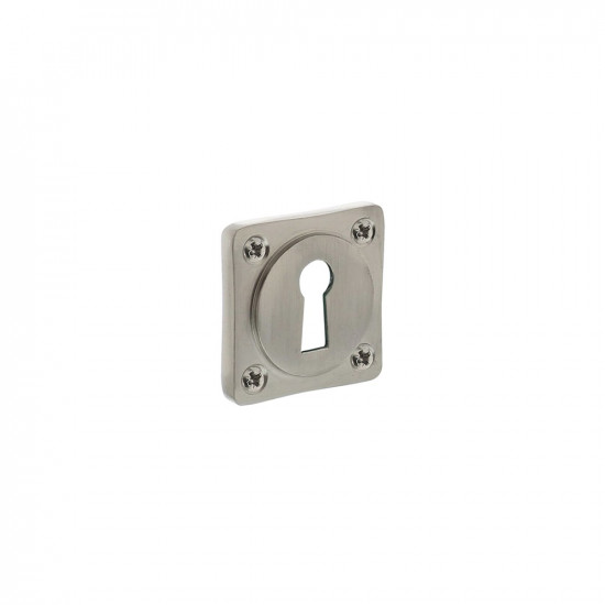 INTERSTEEL ROZET SLEUTELGAT VIERKANT BASIC NIKKEL MAT