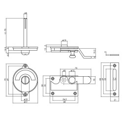 INTERSTEEL WC-OVERSLAG MET BOCHT ROOD / GROEN NIKKEL