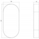 INTERSTEEL ROZET OVAAL VERDEKT RVS GEBORSTELD 10 MM