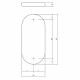 INTERSTEEL ROZET OVAAL VERDEKT RVS GEBORSTELD 4 MM