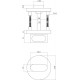 INTERSTEEL ROZET TOILET-/BADKAMERSLUITING ROND NOKKEN RVS GEBORSTELD