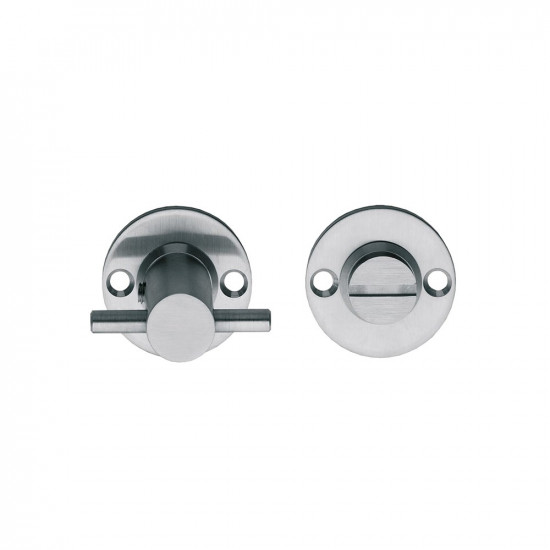 INTERSTEEL ROZET MET TOILET-/BADKAMERSLUITING ø¸42X2 MM RVS GEBORSTELD