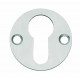 INTERSTEEL ROZET MET PROFIELCILINDER ø¸42X2 MM RVS GEBORSTELD