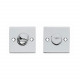 INTERSTEEL ROZET VIERKANT MET TOILET-/BADKAMERSLUITING CHROOM