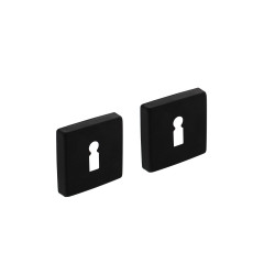 INTERSTEEL ROZET SLEUTELGAT 50X50X10 MM ALUMINIUM ZWART
