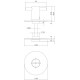 INTERSTEEL ROZET TOILET-/BADKAMERSLUITING ROND PLAT ZELFKLEVEND 8 MM