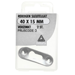 REKOOG MET SLEUTELGAT VZ 40 X 15 MM 2ST