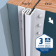 SECUSTRIP BASIC BUITENDRAAIEND - TERUGLIGGING 4-6MM - L2115MM - RAL 9010