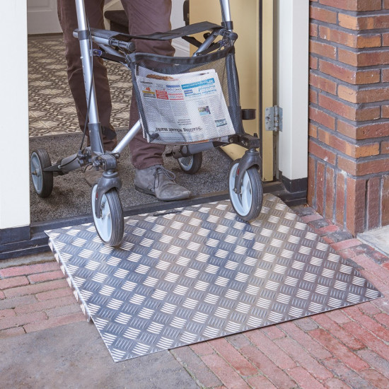 SECUCARE DREMPELHULP ALUMINIUM - TYPE 3 - BREEDTE 78CM - HOOGTE 5-15CM
