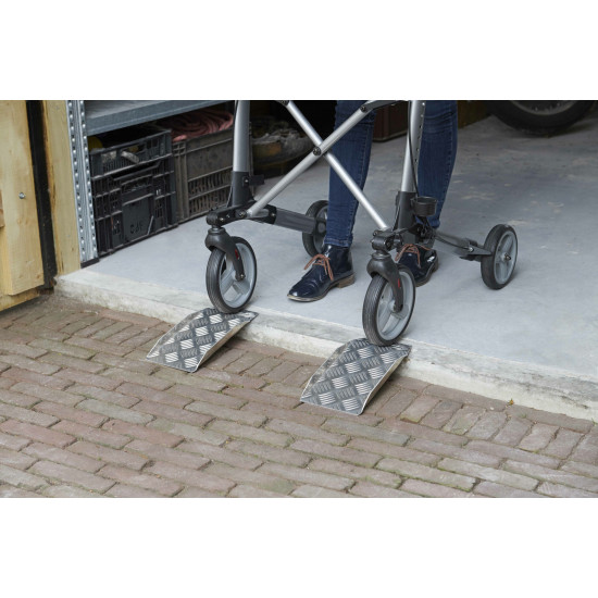 SECUCARE DREMPELHULP ALU PORTABLE - BREEDTE 15CM - HOOGTE 0-10CM (SET VAN 2)