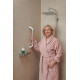 SECUCARE WANDBEUGEL 50CM - GREEP BLANK GEANODISEERD / MAT WIT