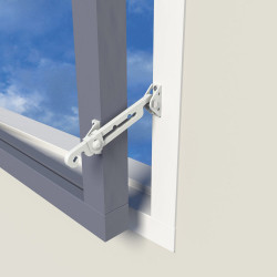 SECUMAX RAAMUITZETTER 721 - BINNENDRAAIENDE RAMEN - WIT