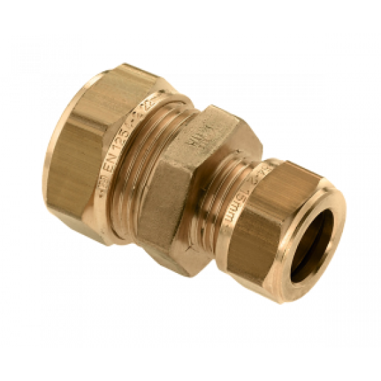 BONFIX KNEL MESSING RECHTE VERLOOPKOPPELING 15 X 12 MM