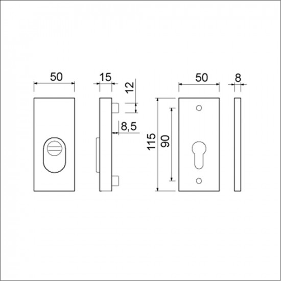 VHB ROZET 115*15 KT F1 DD.38/42 MM