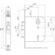 1446-55 DR.1+3 DEURSLOT, DM55MM, S55MM, KRUKGAT 8MM, VOORP