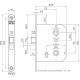 1444-55 DR.1+3 BADKAMERDEURSLOT, DM55MM, WC55MM, KRUKGAT 8