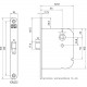 1435-55 DR.1+3 LOOPSLOT, DM55MM, KRUKGAT 8MM, VOORPLAAT ST