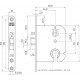 1449-55 DR.1+3 DEURSLOT, DM55MM, PC55MM, KRUKGAT 8MM, VOOR