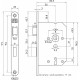 1266/17-50 DR.2+4 DEURSLOT, DM50MM, S55MM, KRUKGAT 8MM, VO