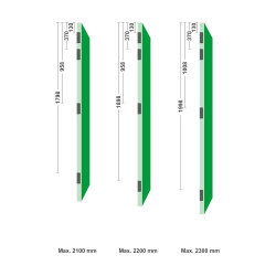 HEAVY DUTY VEILIGHEIDS SCHIJFLAGERSCHARNIER/89X175X3/RONDHOEK/ST. TOPC./SKG3/LOS