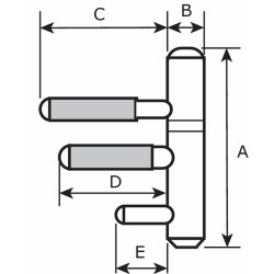 HPL148050MK-6 / PAUMELLE ST/SCP 14MM INMETSEL KOZIJN