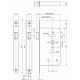 246517U2065 LOOPSLOT, DM65MM, KRUKGAT 8MM, VOORPLAAT RVS 20X235MM AFGE