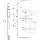 649/66-60 DR.1+3 DEURSLOT, DM60MM, PC72MM, KRUKGAT 8MM, VOORPLAAT RVS