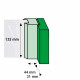 RAAMSLUITING DRUKKNOP/LINKS/ALUMINIUM F1