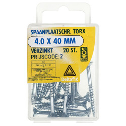 SPAANPLAATSCHROEF TX VZ 3.0X40 18 ST