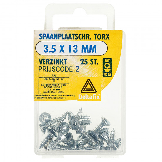 SPAANPLAATSCHROEF TX VZ 3.5X13 25 ST