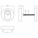 INTERSTEEL VEILIGHEIDSROZET SKG*** ROND KERNTREKBEVEILIGING RVS GEBORS