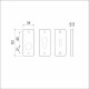 AFDEKROZET SLG RECHT TYPE 4 RH 1 STUK F1 FINISH