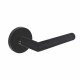 INTERSTEEL DEURKRUK JURA OP RONDE MASSIEVE ROZET ø¸53X10 MM RVS ZWART