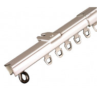 HCO U-RAIL DE LUXE UITSCHUIFBAAR COMPLEET IJZER WIT GELAKT 295-540CM