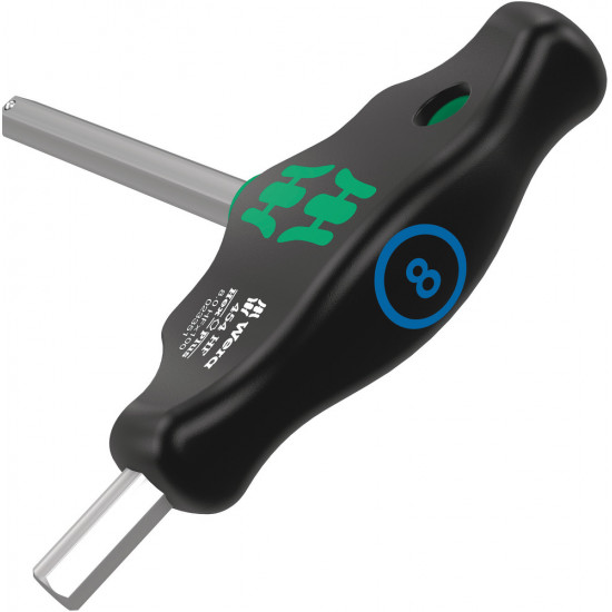 454 HF T-GREEP ZESKANT-SCHROEVENDRAAIER HEX-PLUS MET VASTHOUDFUNCTIE, 4 X 200 MM