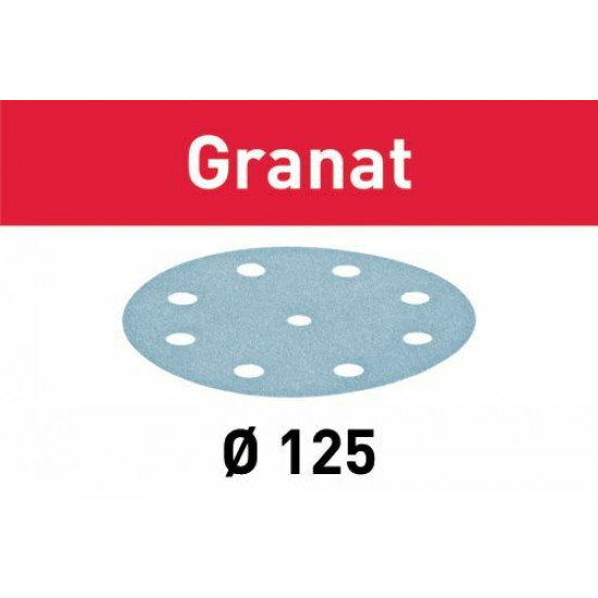 SCHUURPAPIER GRANAT STF D125/8 P500 GR/50