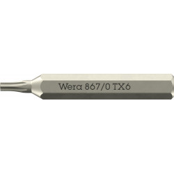 867/0 MICRO BITS VOOR BINNEN TORX® SCHROEVEN, TX 6 X 30 MM