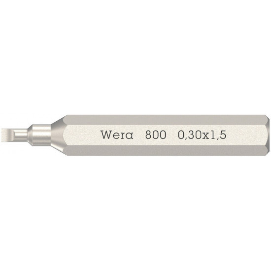800/0 MICRO BITS VOOR SLEUFSCHROEVEN, 0.3 X 1.5 X 30 MM